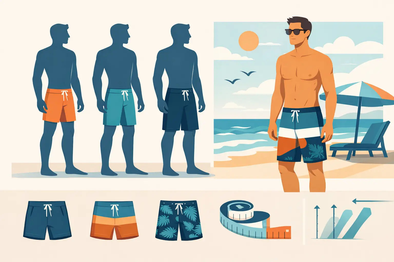 Men's Swim Trunk Fit Guide for a Better Look